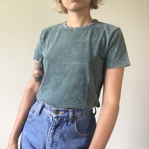 Brandy Melville Tops - John Galt faded teal tee Brandy Melville Tops - John Galt faded teal tee